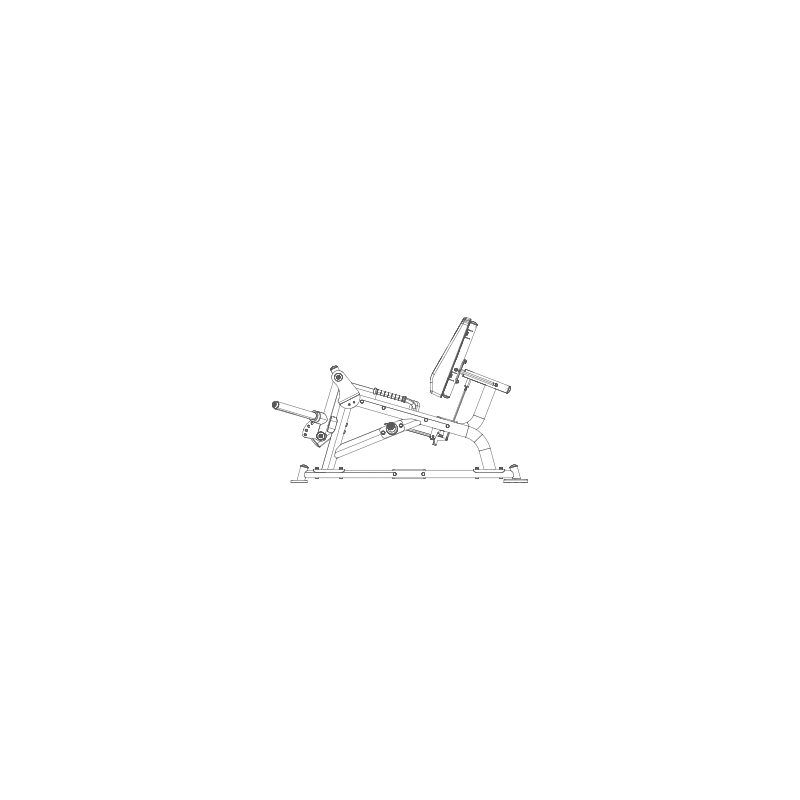 Máquina de extensión de pierna PL010 BH Fitness