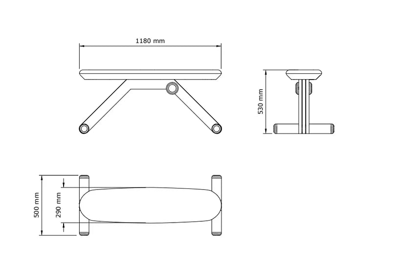 Banco de pesos Pent Fitness BANKA™ - BASIC
