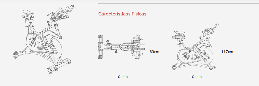 Bicicleta de ciclo indoor Movemia Magnetic