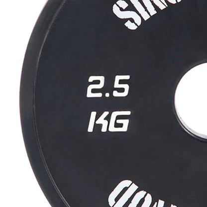 Discos Fraccionales Training Negro Singular Wod 2,5 kg- Sportech fitness