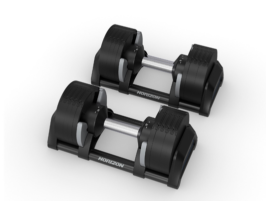 Mancuernas Ajustables 2 a 20kg (1 par) - Horizon Fitness