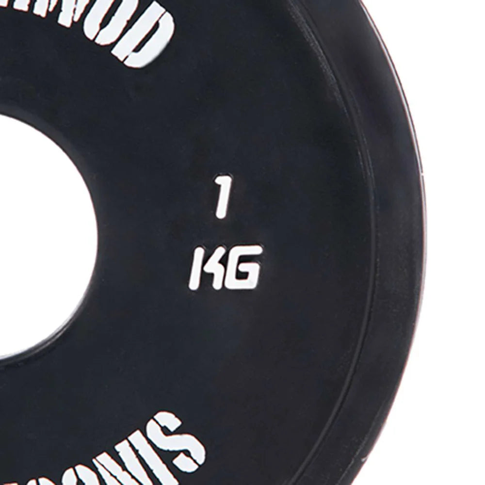 Discos Fraccionales Training Negro Singular Wod 1 kg- Sportech fitness