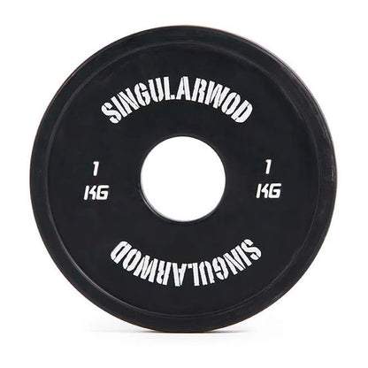 Discos Fraccionales Training Negro Singular Wod 1 kg- Sportech fitness