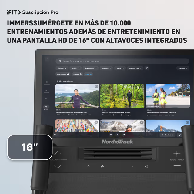 Bicicleta Elíptica AirGlide 16 Nordictrack