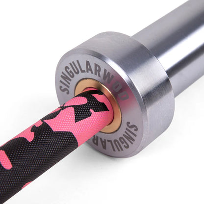 BARRA OLÍMPICA 15 KG PINK CAMO HOME-CROMO SINGULARWOD
