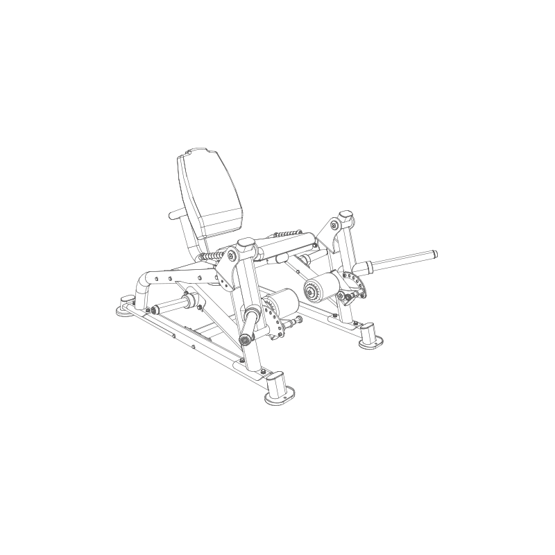 Máquina de extensión de pierna PL010 BH Fitness