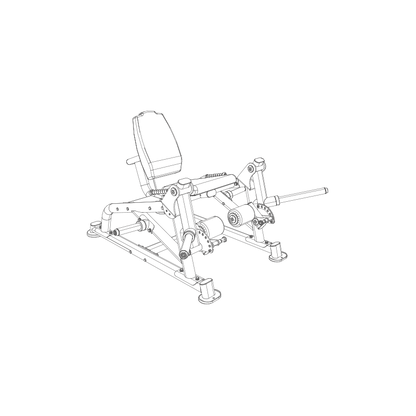 Máquina de extensión de pierna PL010 BH Fitness