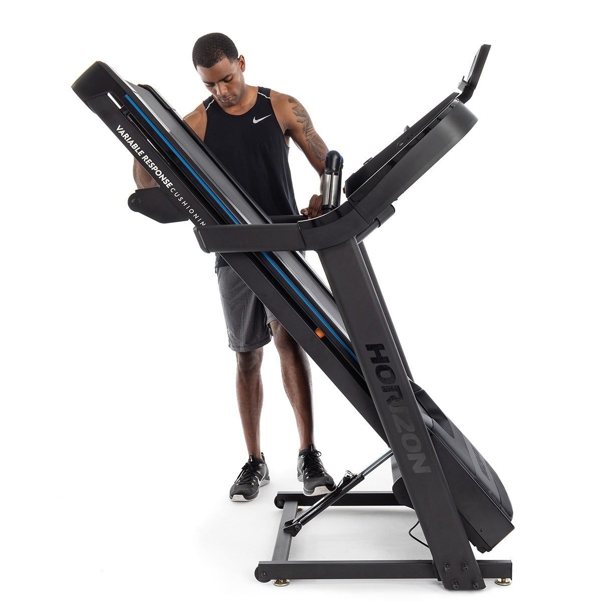 cinta de correr plegable 7.0at 24 horizon fitness plegado facil