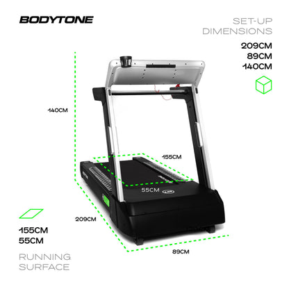Cinta de correr semiprofesional EVOT4S Bodytone