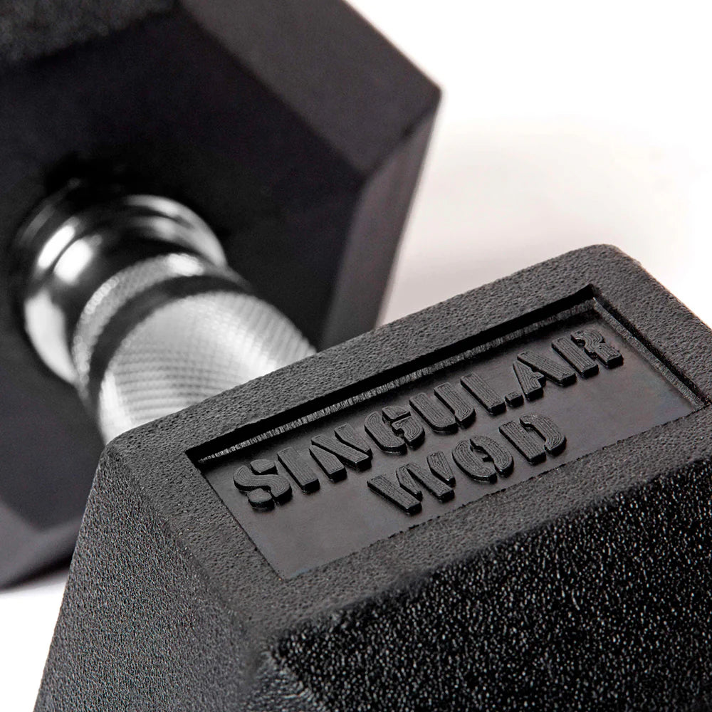 SINGULAR WOD HEXAGONAL DUMBBELLS