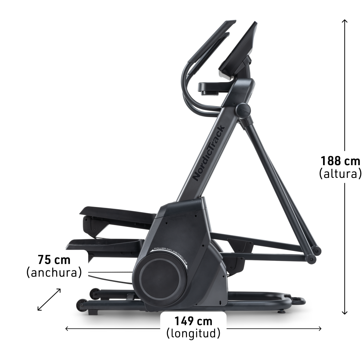 NordicTrack Elíptica X16 con Pantalla Táctil de 16"