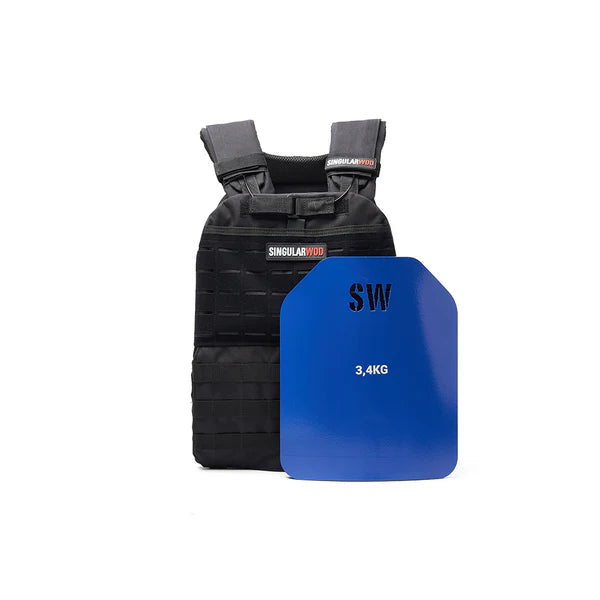 Placas chaleco táctico 2,2 kg verde (par) Singularwod