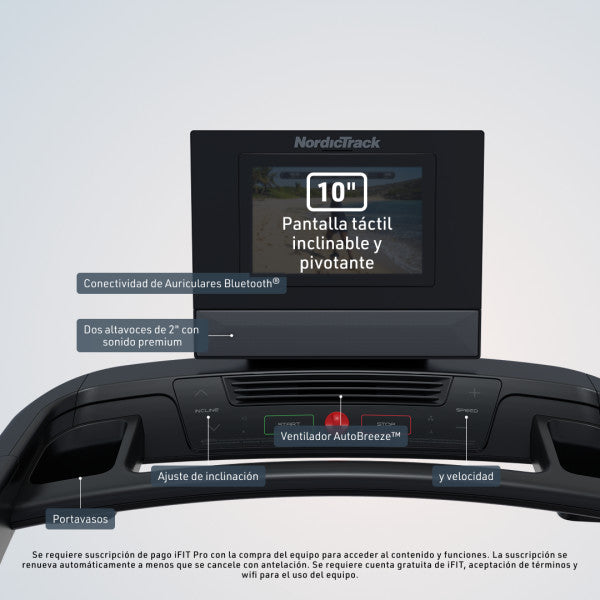 Cinta de correr T Series 10 NordicTrack