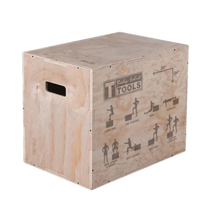 Caja pliométrica de madera 3 en 1