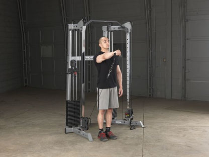 Ejercicios de extensión de brazo de la Crossover training center 2x75kg Body-solid- Sportech fitness