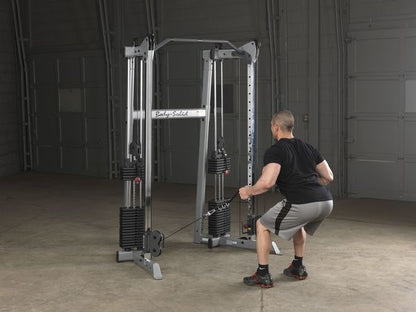 Ejercicios de remo de la  Crossover training center 2x75kg Body-solid- Sportech fitness