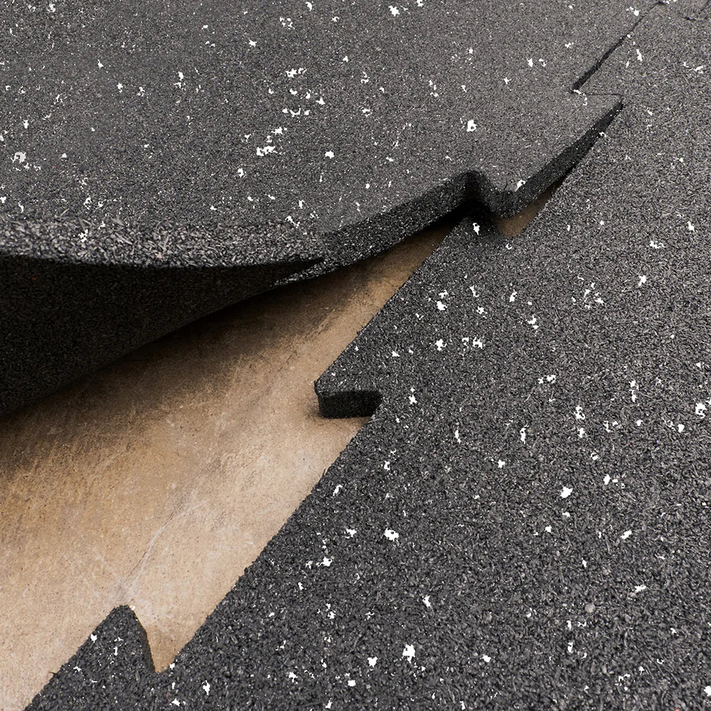 Interlocking rubber flooring (4 PACK 50x50 CM)
