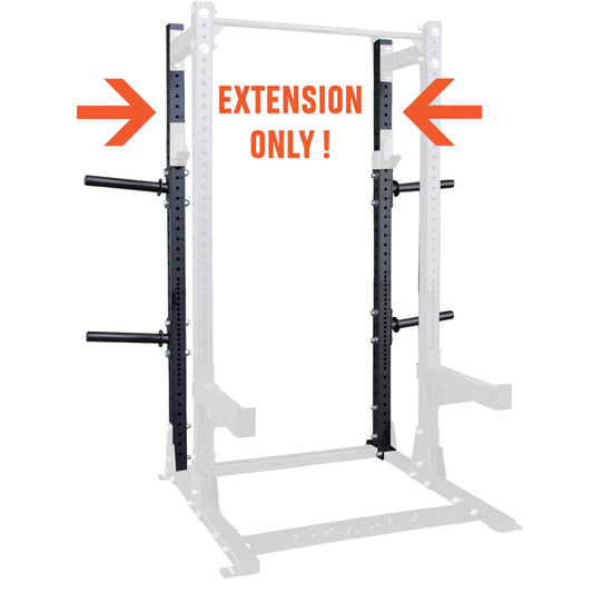 Solid body half rack extension